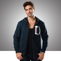 2015虎迹 卫衣男士秋冬装开衫男装加绒加厚卫衣抓绒 大码宽松外套男