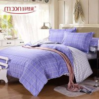 好梦来家纺 帕米拉全棉简约风印花四件套 床上用品4件套