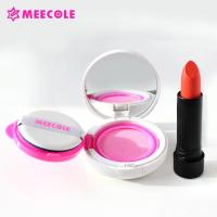 米蔻气垫BB霜口红套装（气垫BB霜蜜桃粉色15g*2+口红橘色3.5g）