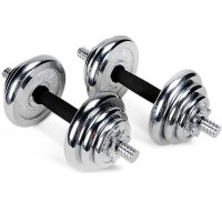 驰尚电镀哑铃包邮男士 纯铁电镀哑铃20 25 30 公斤kg健身器材家用环保男女通用 30kg