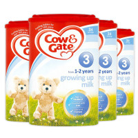 4罐装|COW&GATE英国牛栏婴幼儿奶粉3段（1-2岁）900g 爱尔兰奶源 效期19年10月
