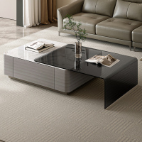 全友家居 茶几钢化玻璃现代简约风小户型茶几客厅家具家用