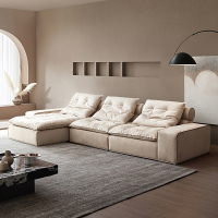 [U标`迈阿密]全友家居现代简约客厅新款麂皮绒布艺沙发