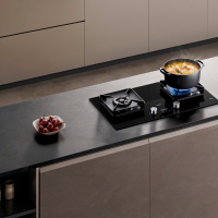 老板(Robam)[防干烧+双边定时+烟灶联动]51B0AS燃气灶5.2kW煤气灶70%热效率灶具灶台猛火灶 天然气