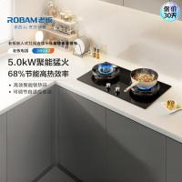 板(Robam)[聚能环系列]68%高热效率节能省气 家用猛火灶 5.0KW大火力嵌入式灶具 2B0A2燃气灶 液化气
