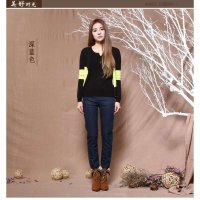 天使园秋冬韩范牛仔裤女士小脚裤修身显瘦中腰铅笔裤长裤百搭