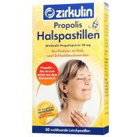 德国哲库林(Zirkulin) 进口蜂胶润喉糖利咽清喉清凉无糖薄荷含片30片
