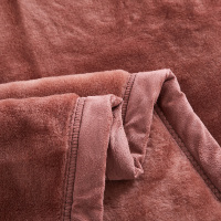 恒源祥纯羊毛毯 全羊毛毛绒加厚驼色毯子 秋冬季双层保暖床上盖毯
