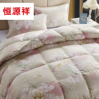 恒源祥家纺 90%白鹅绒被 冬被羽绒被加厚保暖被子床上用品