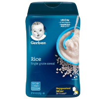 Gerber 嘉宝 婴幼儿辅食米粉 高铁纯大米 一段 辅食添加初期 227g 美国直采