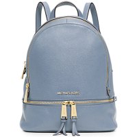 【美国苏宁直采】 Michael Kors 迈克·科尔斯 中号女包 Rhea Zip 纯牛皮拉链双肩包女 MK女包