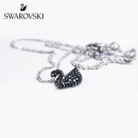 SWAROVSKI/施华洛世奇 Iconic Swan 小天鹅项链 黑天鹅项链女士水晶项链