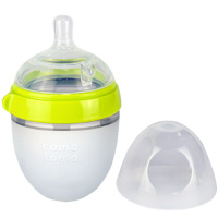 Comotomo 可么多么 婴幼儿 150TG硅胶奶瓶 绿色 150ml 2个装 美国直采