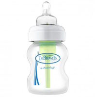 Dr Brown’s 布朗博士 婴幼儿 爱宝选玻璃防胀气宽口奶瓶 WB5100-P4 150ml 美国直采