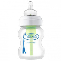 Dr Brown’s 布朗博士 婴幼儿 爱宝选玻璃防胀气宽口奶瓶 WB5200-P2 150ml 2个装 美国直采