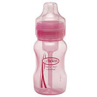 Dr Brown’s 布朗博士 婴幼儿 PP宽口粉色奶瓶 WB829-P3 240ml 2个装 美国直采