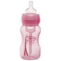 Dr Brown’s 布朗博士 婴幼儿 PP宽口粉色奶瓶 WB829-P3 240ml 2个装 美国直采
