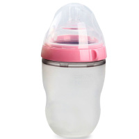 Comotomo 可么多么 婴幼儿 250TP硅胶奶瓶 粉色 250ml 2个装 美国直采