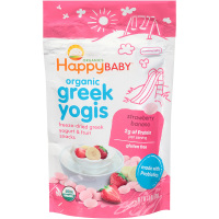 HappyBaby 禧贝 婴幼儿有机辅食酸奶溶豆 香蕉草莓口味 6个月以上 28g 美国直采