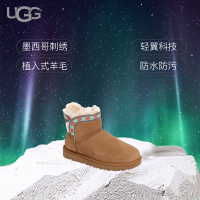 【美国苏宁直采】UGG冬季女士靴子羊皮休闲雪地靴 1014611 UGG雪靴