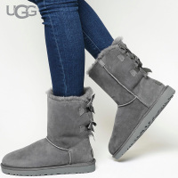 【美国苏宁直采】UGG 秋冬新品Bailey Bow II贝莉蝴蝶结2.0 经典羊皮短靴雪地靴 UGG短靴