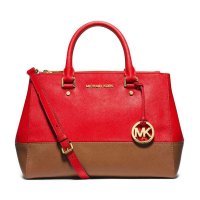 Michael Kors/MK 十字纹拼皮女包 海外直邮