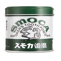 日本SMOCA洗牙粉绿盒155g去牙渍牙膏粉去烟渍茶渍洗白洁牙粉