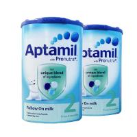 英国 爱他美Aptamil2段 婴幼儿宝宝奶粉 900g 2罐 6-12个月 英国进口