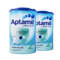 英国 爱他美Aptamil2段 婴幼儿宝宝奶粉 900g 2罐 6-12个月 英国进口