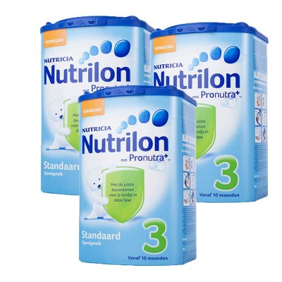 [3罐装]荷兰牛栏Nutrilon3段奶粉10个月以上800g 原装进口婴幼儿奶粉 诺优能三段奶粉