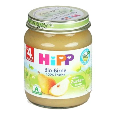 喜宝/HIPP 133德国进口HIPP喜宝有机香梨泥水果泥婴儿宝宝辅食无糖 125g