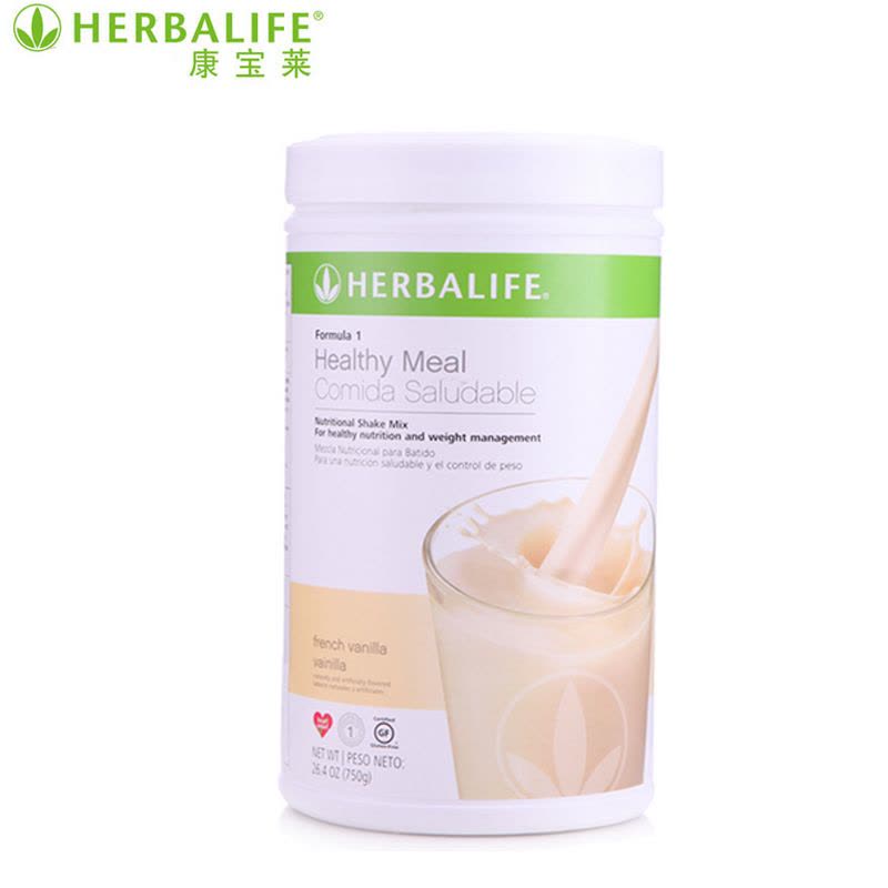 Herbalife美国康宝莱 奶昔快速减重混合代餐奶昔 香草味750g/罐图片