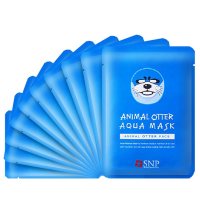 SNP 韩国SNP水獭动物面膜海豹面膜25ml*10片补水保湿面膜贴淡斑控油正品