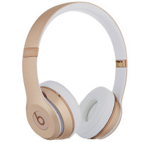 Beats Solo3 Wireless 头戴式无线蓝牙耳机耳麦 无线运动耳机 享受多样音乐 金色【保税仓发货】