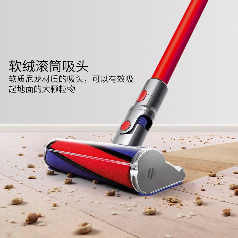 德国进口dyson/戴森吸尘器 v6无线手持吸尘器超强吸力 超越dc74 红色 多吸头高级清洁版图片