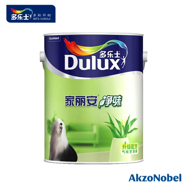 多乐士墙面漆 家丽安净味内墙乳胶漆 超低气味油漆/涂料 防霉性佳 附着力强 A991/5L图片