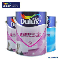 多乐士套装 多乐士超易洗无添加墙面漆2桶+通用无添加底漆1桶 多乐士调色专用漆 强效耐擦洗 A663/5L
