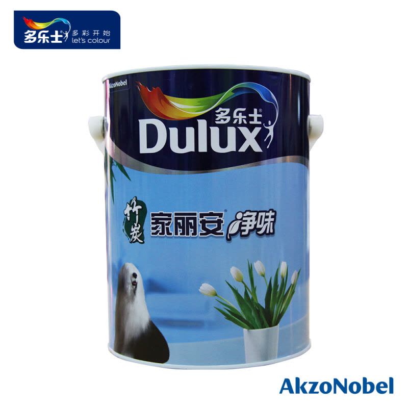 多乐士家丽安竹炭净味墙面漆套装n环保抗甲醛防霉涂料白色可调色乳胶漆小桶油漆A8600/5L2桶+65990/5L1桶图片