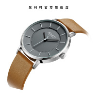 聚利时旗舰店新品时尚潮流大表盘防水皮带女表男表中性表JA-998