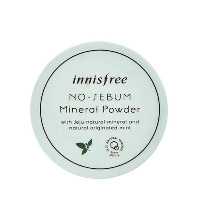 innisfree 悦诗风吟控油薄荷矿物质散粉遮瑕保湿各种肤质5g 蜜粉饼粉底定妆白色系彩妆