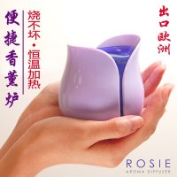 萱品插电香薰灯电子熏香精油台灯 香薰炉香薰机加湿器精油炉 静音创意卧室无火香薰精油灯 紫色款