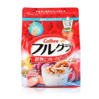 日本进口Calbee/卡乐比营养早餐 水果颗粒果仁谷物800g冲饮麦片