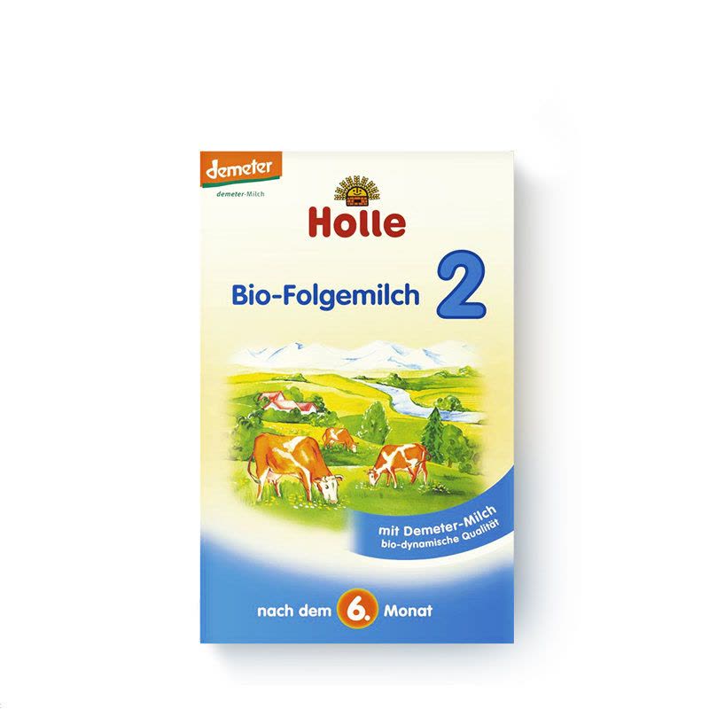 [德国直邮免邮包税8盒]德国凯莉泓乐(Holle)婴幼儿有机奶粉2段(6-10个月)600g图片