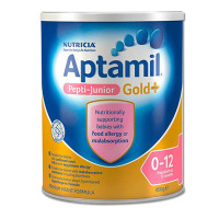 澳大利亚洲Aptamil 爱他美深度全水解无乳糖防不耐受蛋白过敏Pepti特殊配方婴幼儿奶粉0-12月450克