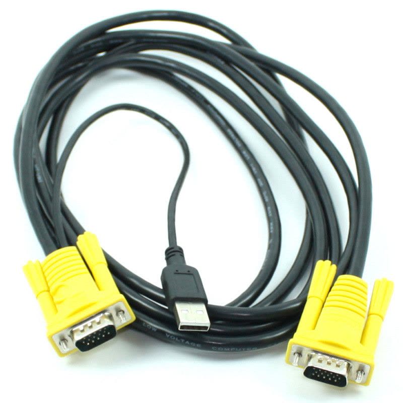 MT-VIKI 迈拓维矩 USB KVM线 吊头线 KVM切换器专用线 KVM公对公线 5 米图片