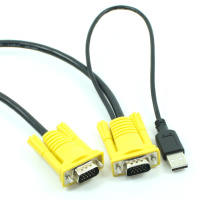 MT-VIK迈拓维矩 USB KVM线 吊头线 KVM切换器专用线 KVM公对公线 3米 部分迈拓维矩KVM切换器专用线