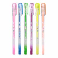 金万年 中性笔 G-1141 水晶头闪光6色套装 0.8mm 全针管
