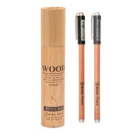 晨光文具 环保筒装中性笔6支装黑0.5 优品原木AGPB0407