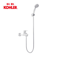 科勒(KOHLER) 齐悦淋浴花洒套装 挂墙式浴缸花洒龙头 K-7686T-4-CP