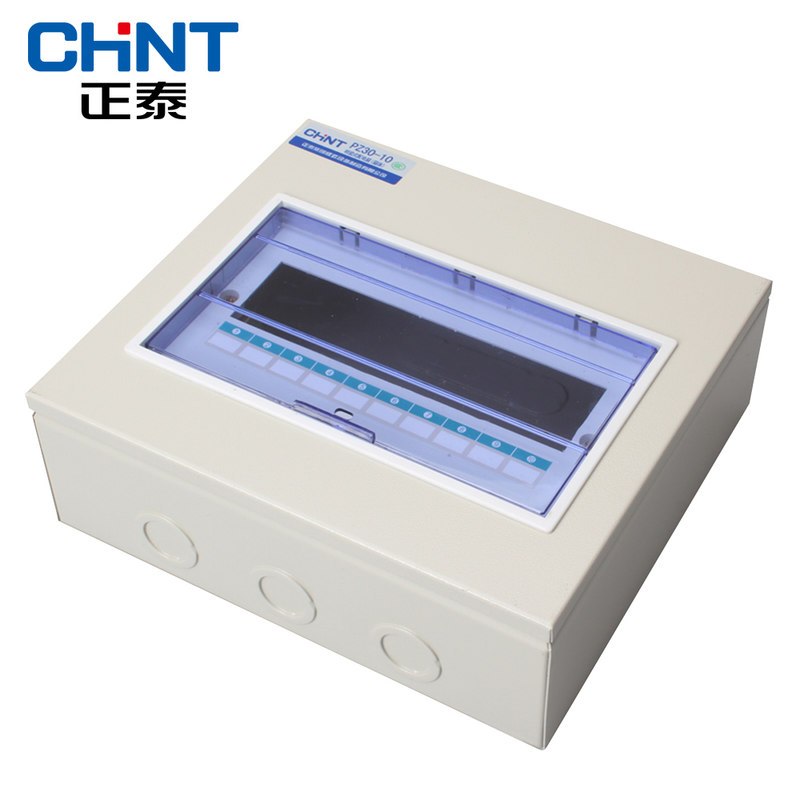 正泰家用配电照明箱PZ30-10回路明装铁箱厚断路器配电箱正泰(CHNT)布线箱 